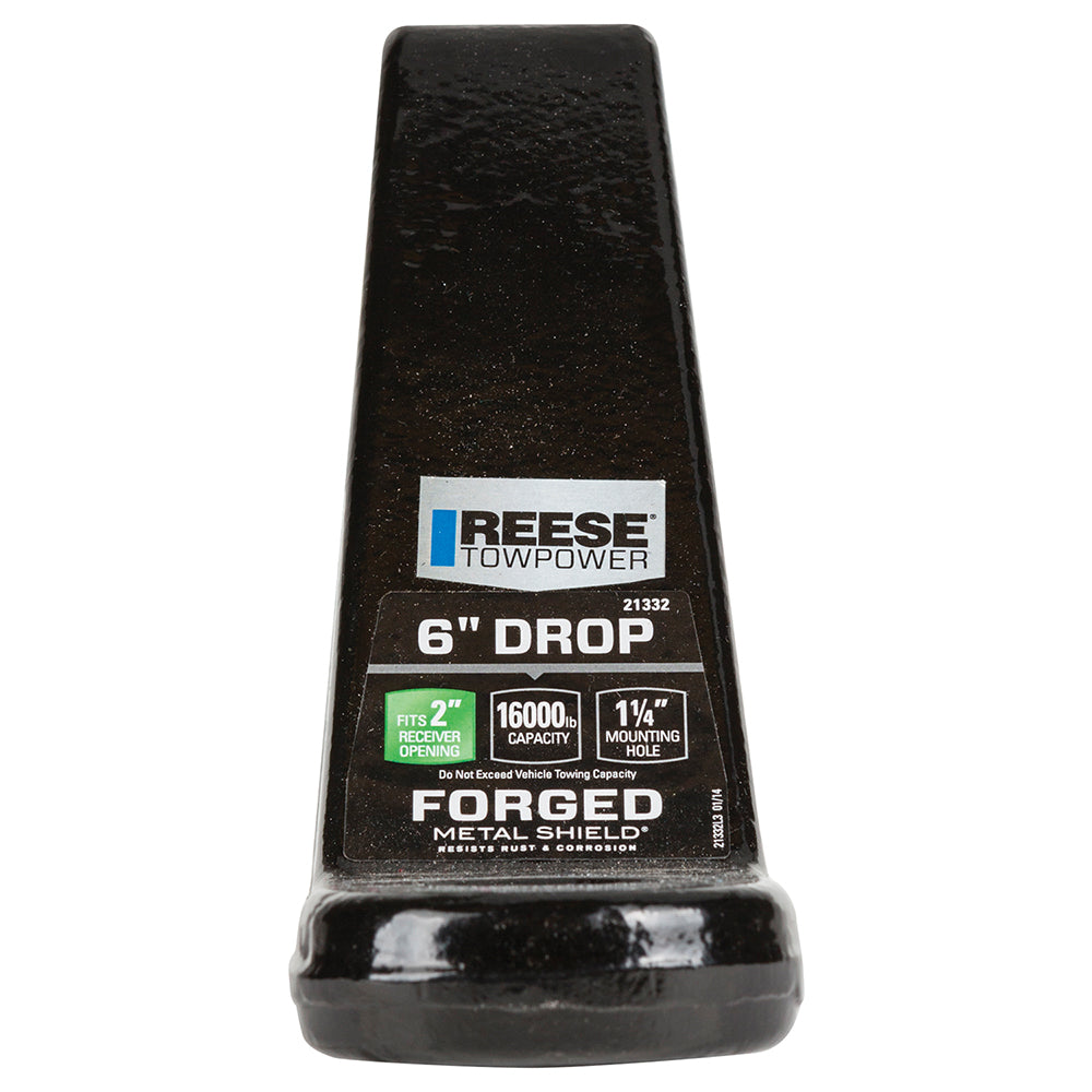 Reese Towpower Class V Trailer Hitch Ball Mount, 16,000 Pounds, Black (Used)