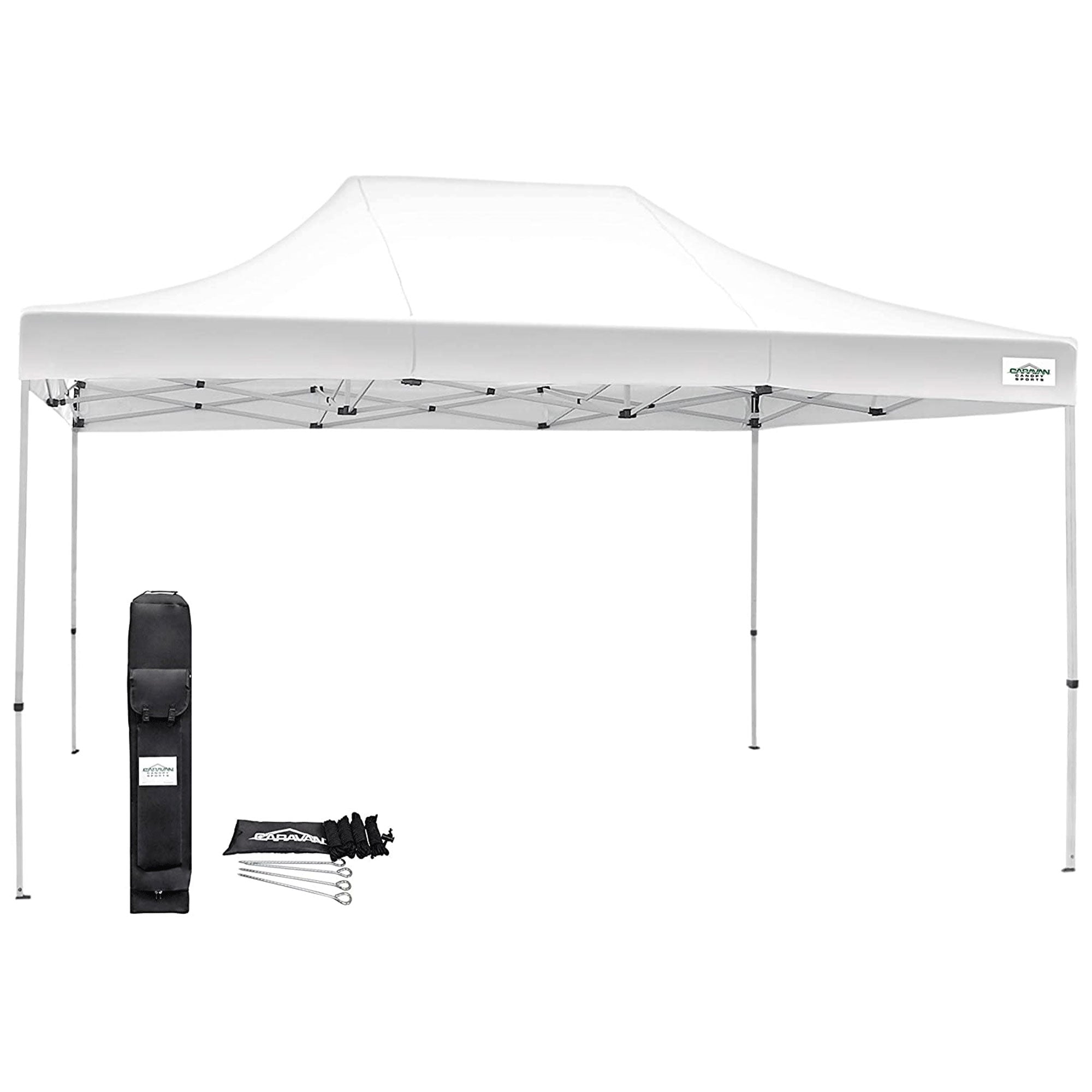 Caravan Canopy TitanShade 10 by 15 Foot Steel Frame Canopy Kit, White (Open Box) - VMInnovations