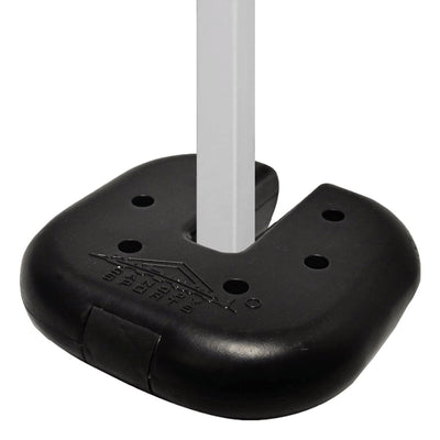 Caravan Canopy Rubber 6 Pound Cement Canopy Weight Plates, Set of 4 (Open Box)