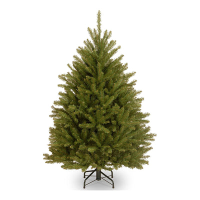 National Tree Company Dunhill Fir 4.5 Foot Christmas Tree & Color String Lights