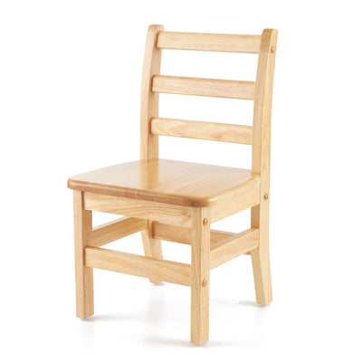 ECR4Kids 30 Inch Hardwood Round Table w/ 2 Chair Play Set for Activities (Used) - VMInnovations