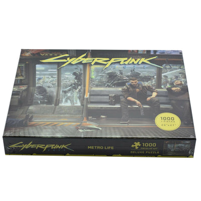 Dark Horse Cyperpunk 2077 Video Game Night City Metro Life Puzzle, 1000 pieces