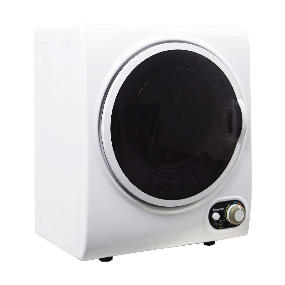 Magic Chef 1.5 Cubic Feet Compact Home Laundry Dryer Machine, White (Used)