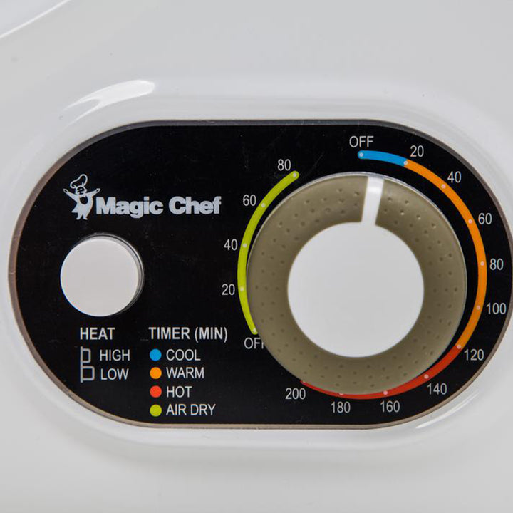 Magic Chef MCSDRY15W 1.5 Cubic Feet Compact Home Laundry Dryer Machine, White