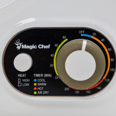 Magic Chef MCSDRY15W 1.5 Cubic Ft Home Laundry Dryer Machine, White (For Parts)