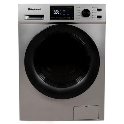 Magic Chef 2.7 Cu Ft Front Load Washer And Dryer Combination, Silver (Used) - VMInnovations