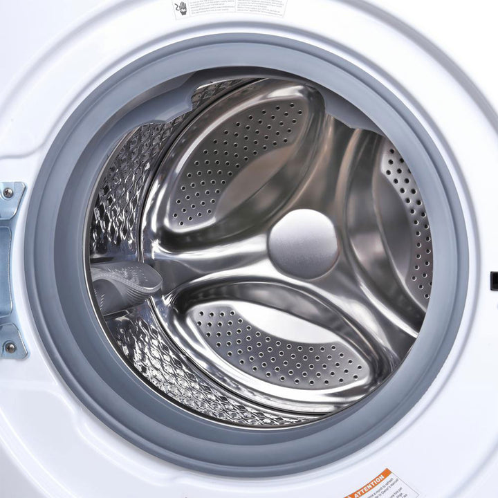 Magic Chef 2.7 Cu Ft Front Load Washer And Dryer Combination, Silver (Open Box)