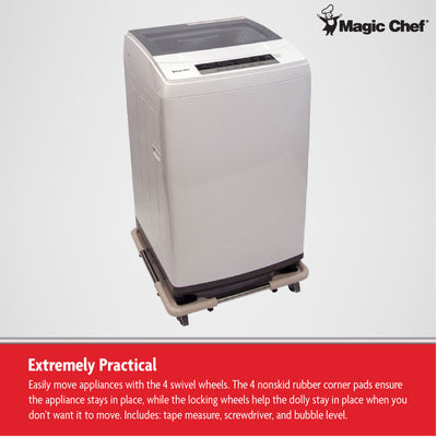 Magic Chef Adjustable Compact Washer Washing Machine Dolly Accessory (Open Box) - VMInnovations
