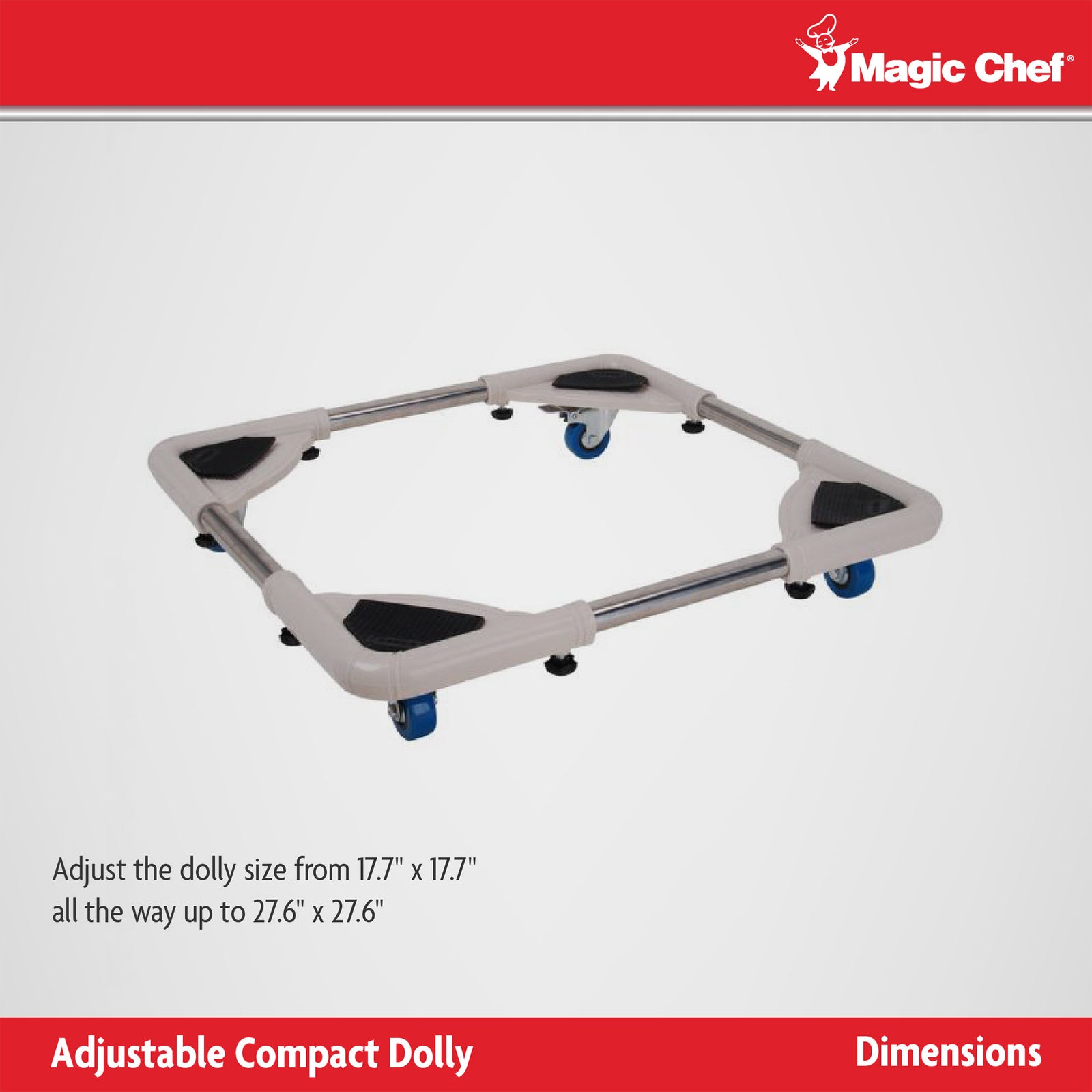 Magic Chef Adjustable Compact Washer Washing Machine Dolly Accessory (Open Box) - VMInnovations