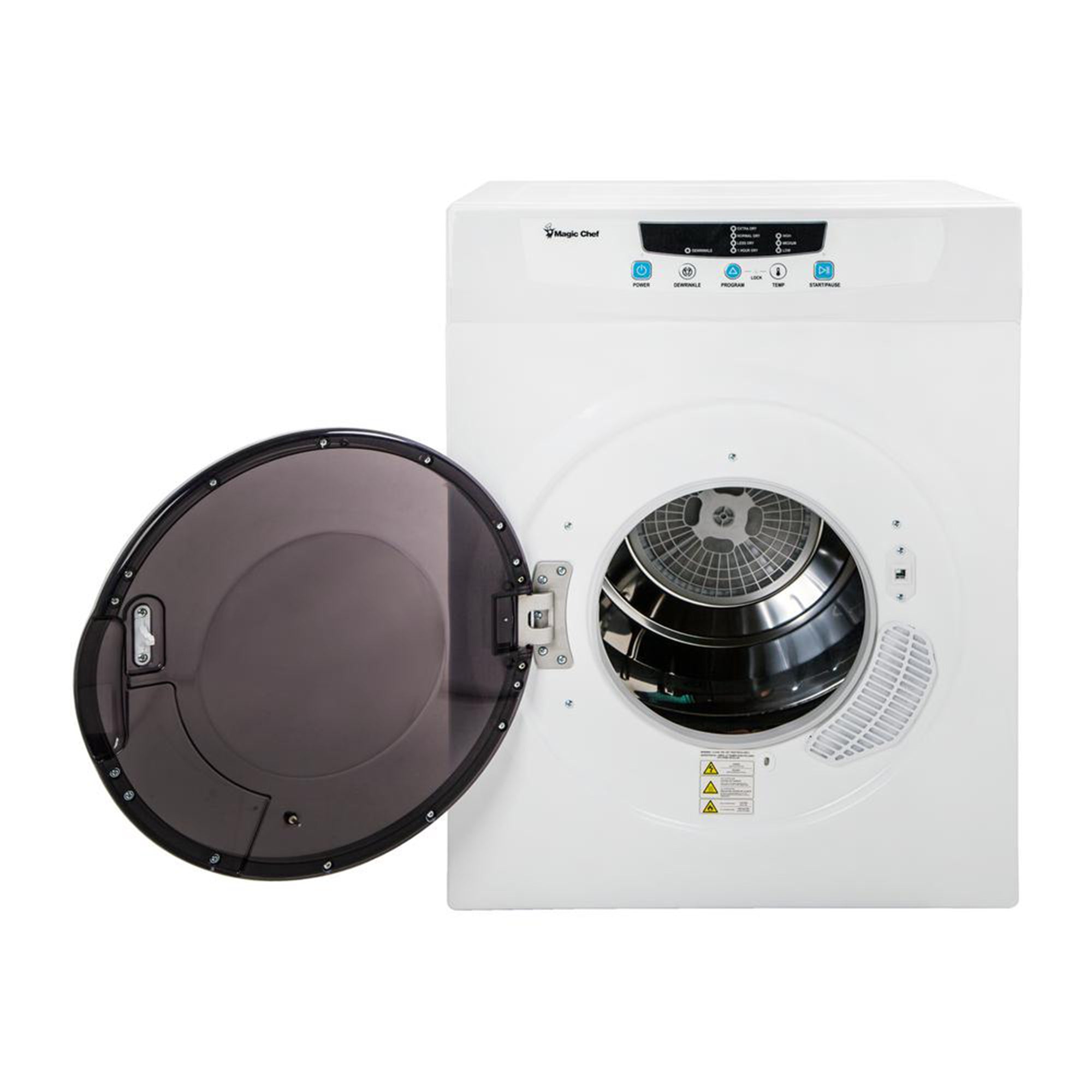 Magic Chef 3.5 Cubic Feet Compact Home Laundry Dryer Machine, White (For Parts) - VMInnovations