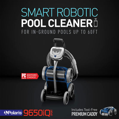 Polaris 9650IQ Sport 4WD Robotic In-Ground Pool Vacuum Cleaner w/ Remote Control