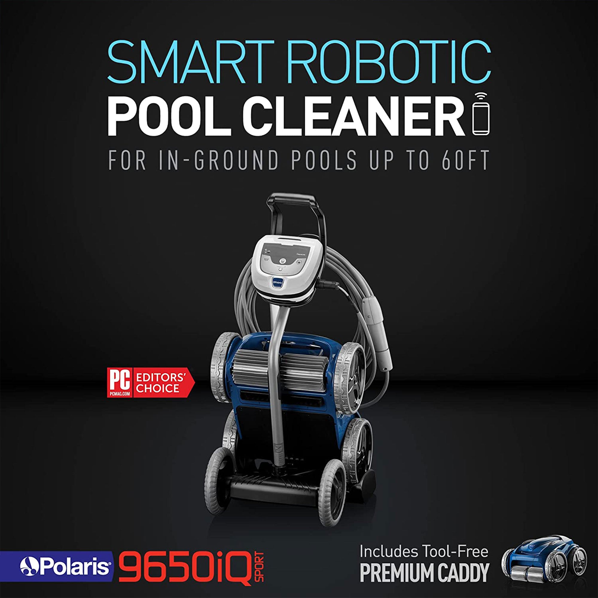 Polaris Sport 4WD Wi-Fi Robotic Inground Swimming Pool Cleaner w/ Caddy (Used) - VMInnovations