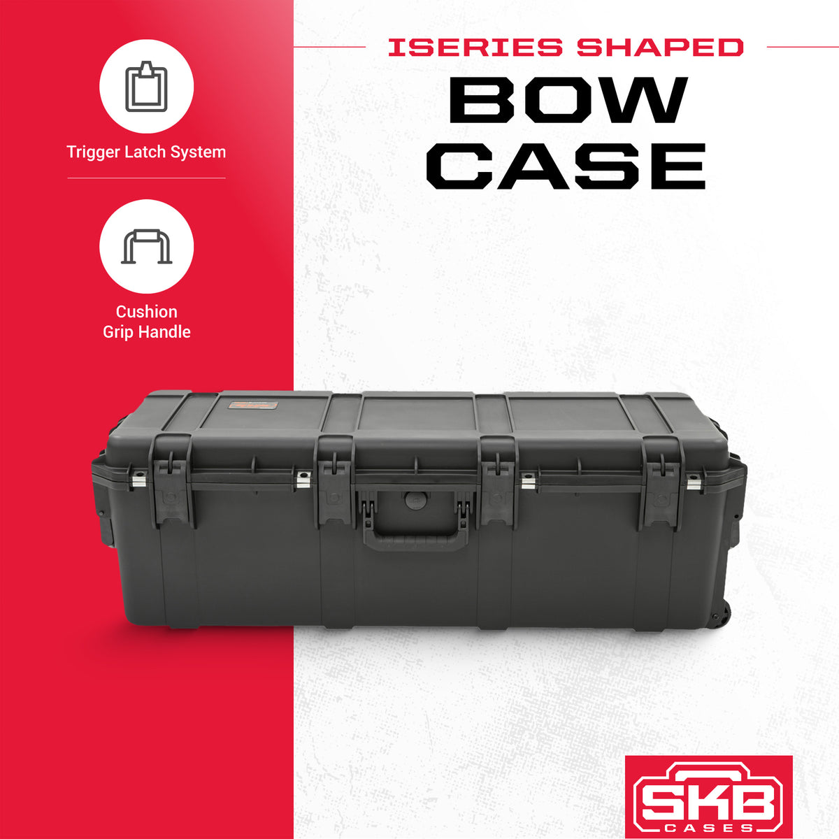 SKB iSeries 10 Point Vapor RS470 Heavy Duty UV Resistant Crossbow Case, Black