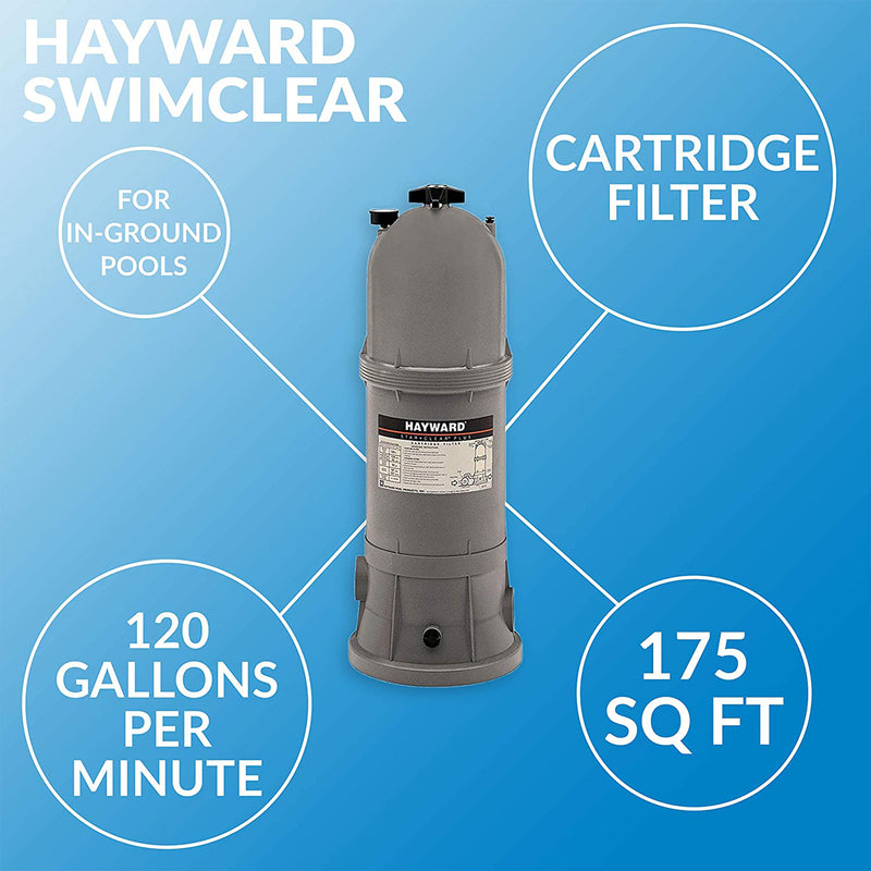 Hayward StarClear Plus 175 Sq Feet Inground Cartridge Pool Filter (For Parts)