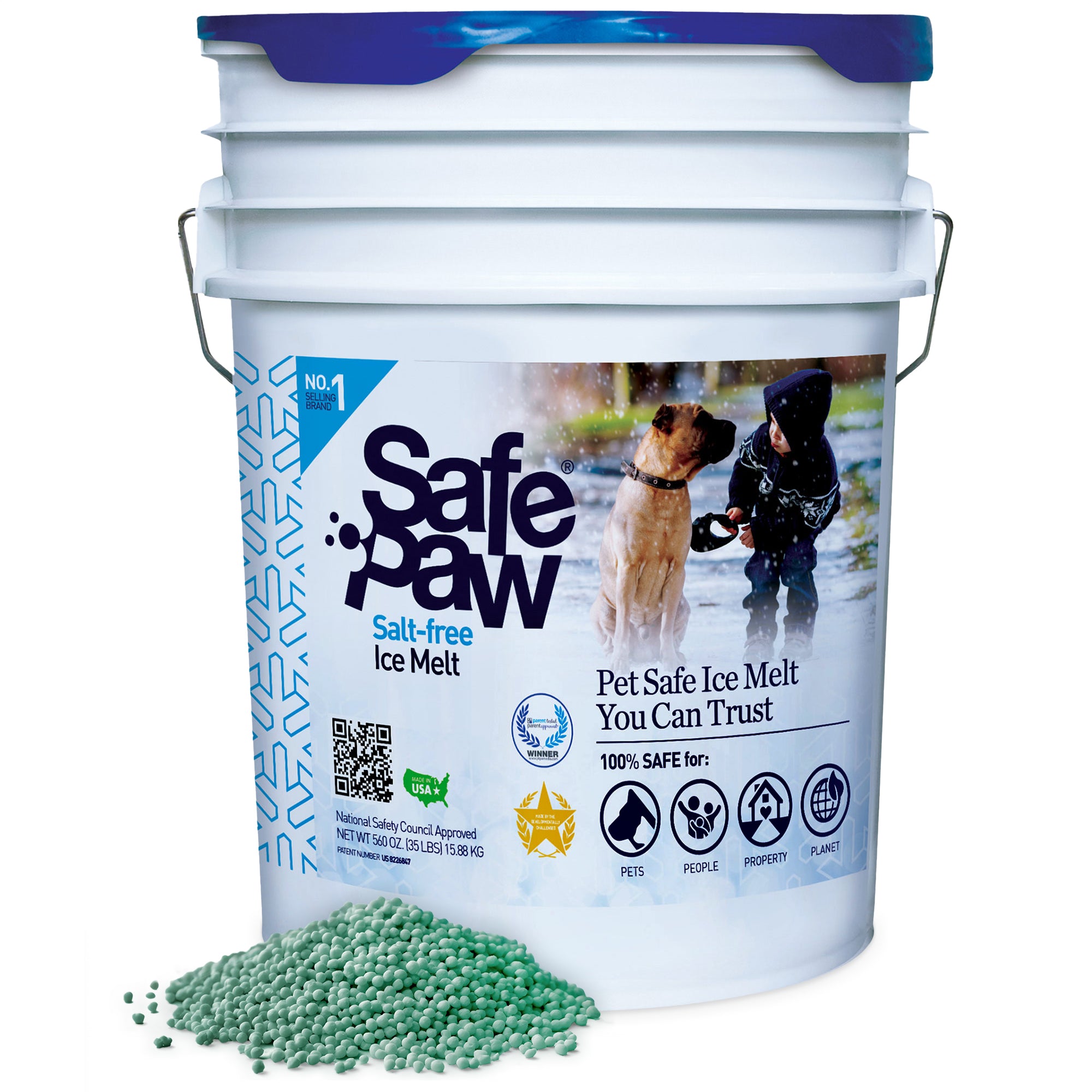Safe Paw Dog Pet Non Toxic Saltless Ice Melt for Various Terrain 35LB (Open Box)