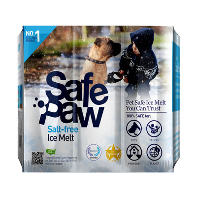 Safe Paw Pet Friendly Concrete Safe Salt Free Ice Melt, 22 Lb Flexicube (4 Pack)