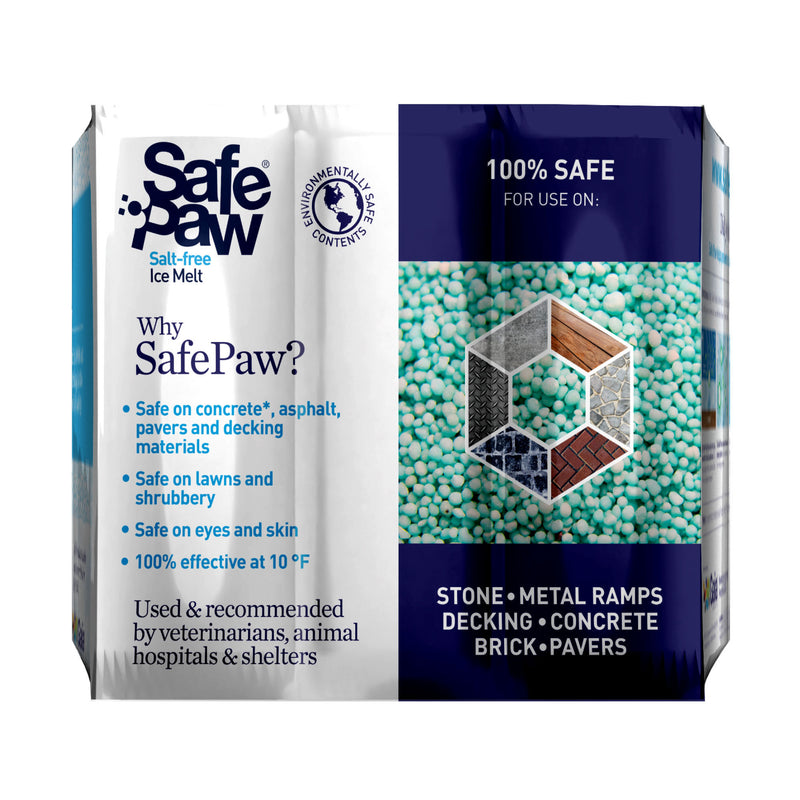 Safe Paw Pet Friendly Concrete Safe Salt Free Ice Melt, 22 Lb Flexicube (4 Pack)