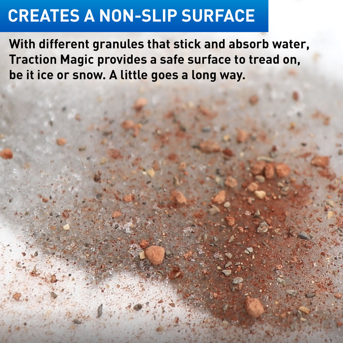 Traction Magic Quick Application All Natural Ice and Snow Melter, 15 Lb Bucket (Refurbished)
