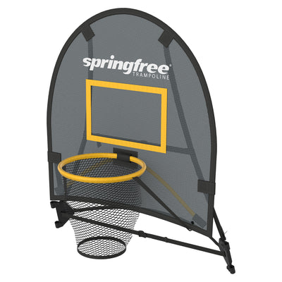 Springfree Trampoline Outdoor Jumping Basketball Game FlexrHoop Accessory, Black