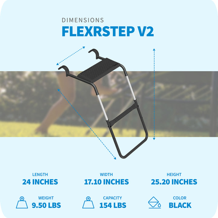 Springfree Trampoline FlexrStep V2 Ladder for Springfree Trampolines (Open Box) - VMInnovations