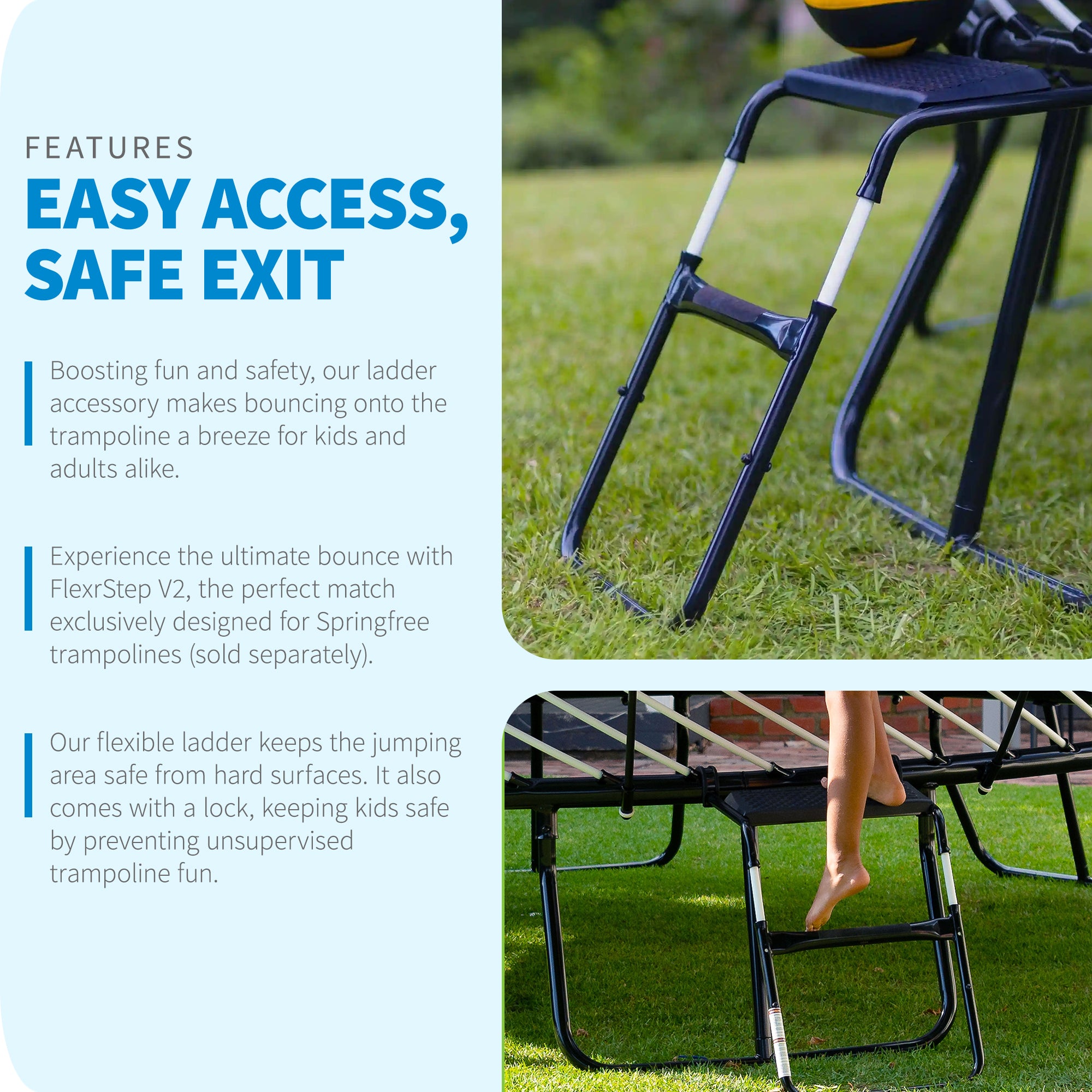 Springfree Trampoline FlexrStep V2 Ladder for Springfree Trampolines (Used) - VMInnovations
