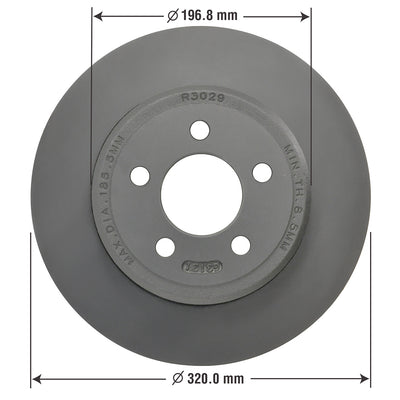 Goodyear Brakes 2142012GY Truck and SUV Premium AntiOx Coated Rear Brake Rotor