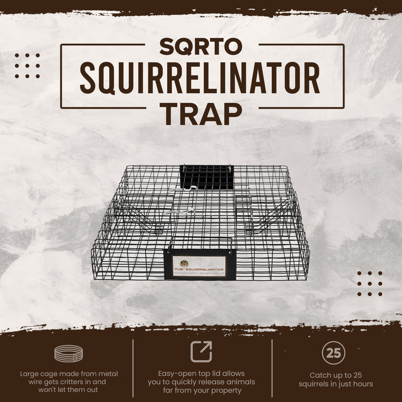 Rugged Ranch Squirrelinator Live Squirrel Chipmunk Metal 2 Door Cage (Open Box)