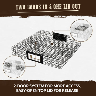 Rugged Ranch Squirrelinator Live Squirrel Chipmunk Metal 2 Door Trap (For Parts)