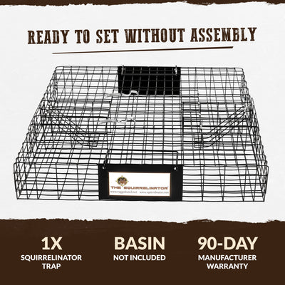 Rugged Ranch SQRTO Squirrelinator Trap CatchMor 2 Door Metal Cage (Damaged)