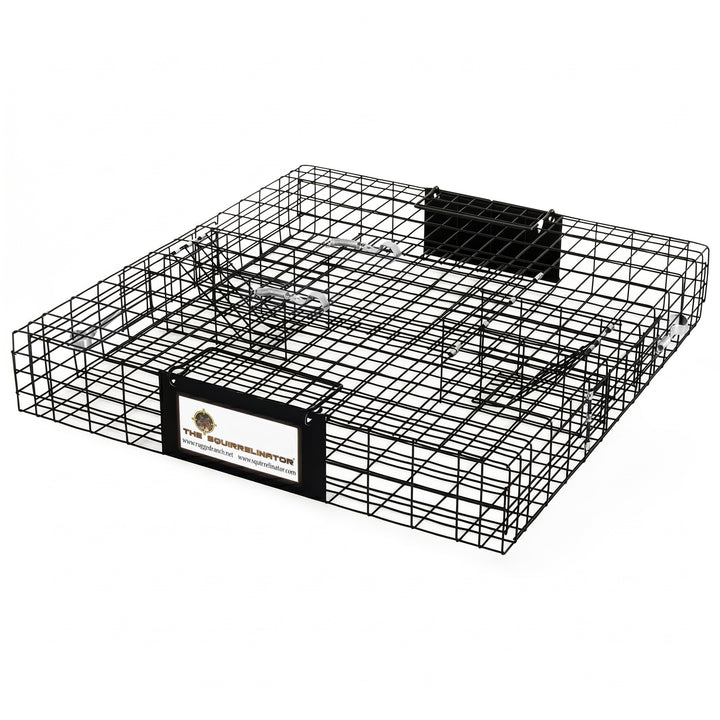Rugged Ranch SQRTO Squirrelinator Trap CatchMor Live Animal 2 Door Metal Cage - VMInnovations