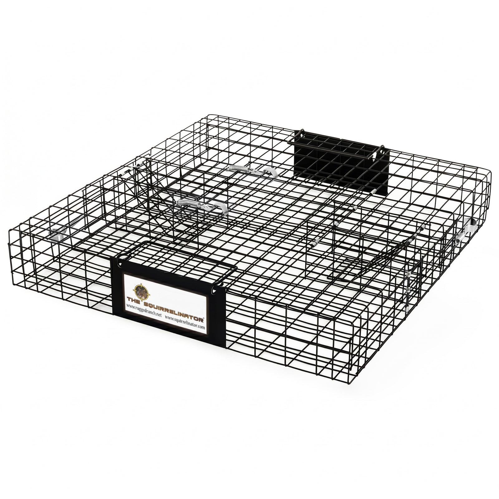 Rugged Ranch SQRTO Squirrelinator Trap CatchMor Live Animal 2 Door Metal Cage - VMInnovations