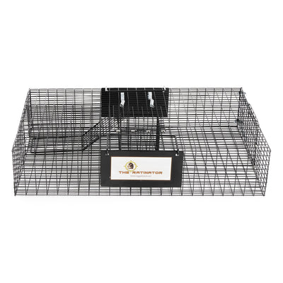 Rugged Ranch RATTR Ratinator Live Rat Multi-Catch Animal Metal 2 Door Trap Cage - VMInnovations