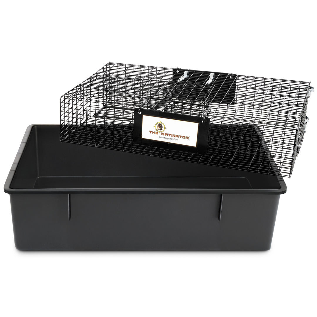 Rugged Ranch  Ratinator Live Rat Squirrel Chipmunk Metal 2 Door Trap Cage (Used)