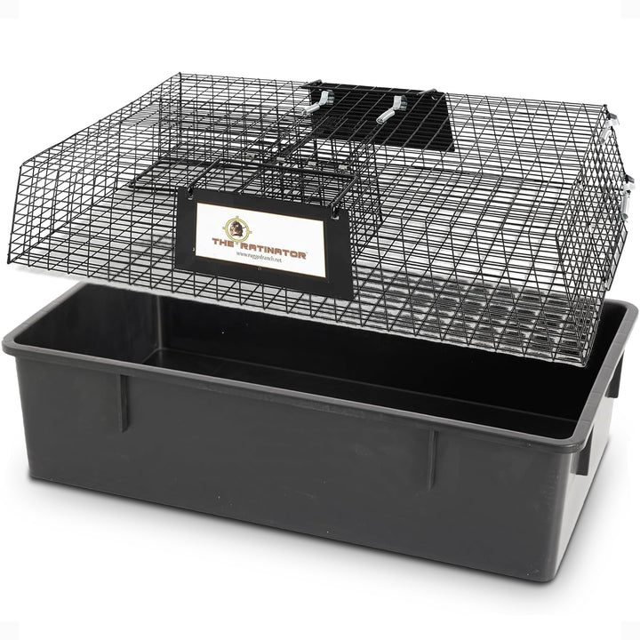 Rugged Ranch RATTR Ratinator Live Rat Multi-Catch Animal Metal 2 Door Trap Cage