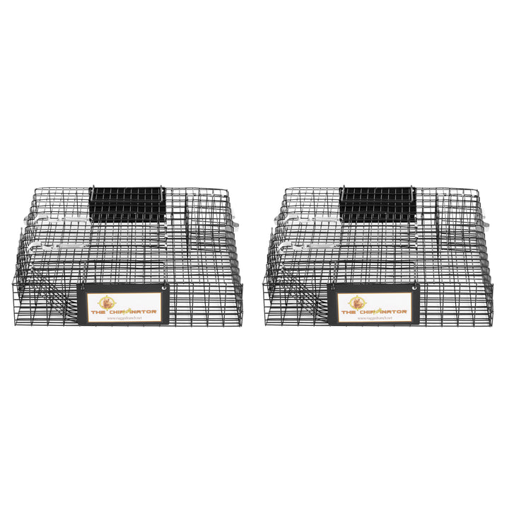 Rugged Ranch CHPTO Chipmunkinator Metal 2 Door Chipmunk Catch Trap Cage (2 Pack)