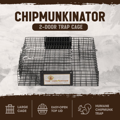 Rugged Ranch Chipmunkinator Live Chipmunk Squirrel Metal 2 Door Trap Cage (Used)