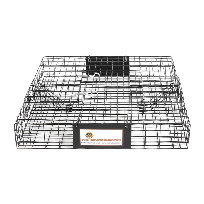 Rugged Ranch SQR Squirrelinator Live Squirrel Metal 2 Door Trap w/ Waste Pan