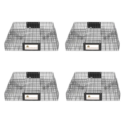 Rugged Ranch Squirrelinator Squirrel Chipmunk Metal 2 Door Trap Cage (4 Pack) - VMInnovations