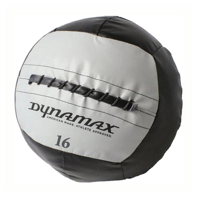 Dynamax Hefty 16 Pound 14 Inch Diameter Fitness Medicine Ball, Black and Gray