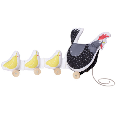 Manhattan Farmer's Market Chicken Pull Along Preschool Toddler Toy (Open Box)