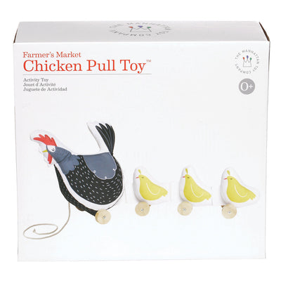 Manhattan Farmer's Market Chicken Pull Along Preschool Toddler Toy (Open Box)