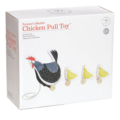 Manhattan Farmer's Market Chicken Pull Along Preschool Toddler Toy (Open Box)