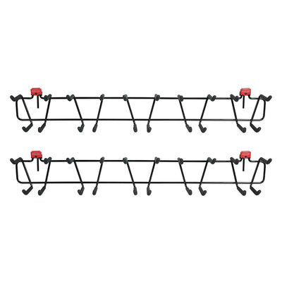 Rubbermaid 34 Inch Heavy Duty Shed Garden Tool & Sport Rack 2 Pack (Refurbished) - VMInnovations