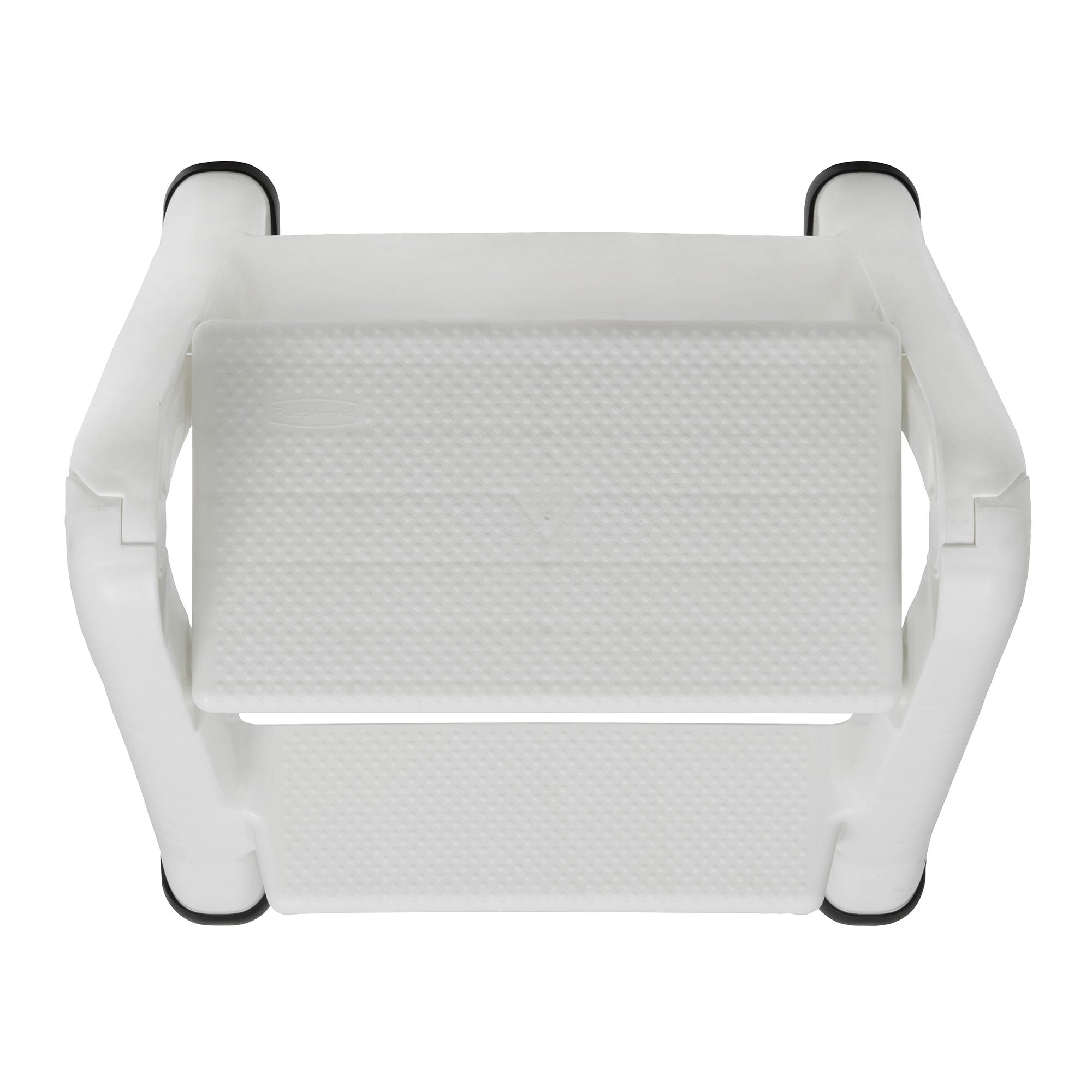 Rubbermaid EZ 300 lb Capacity 2-Step Folding Ladder, White (Refurbished) - VMInnovations