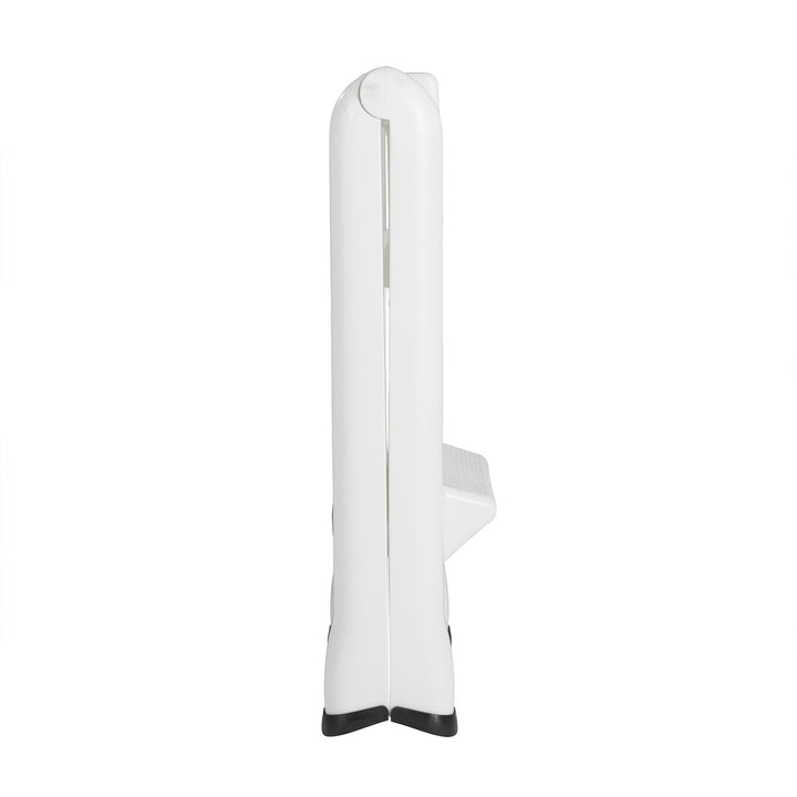 Rubbermaid EZ Step 2 Step Folding Step Stool with Foot Pads, White (Used) - VMInnovations