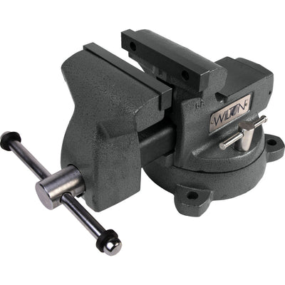 Wilton Tools 21500 6" Wide Jaw 5 3/4" Opening Steel Swivel Base Mechanics Vise