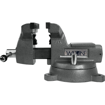 Wilton Tools 6" Wide Jaw 5 3/4" Opening Steel Swivel Base Mechanics Vise (Used)