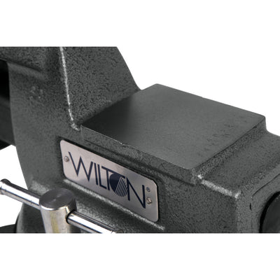 Wilton Tools 21500 6" Wide Jaw 5 3/4" Opening Steel Swivel Base Mechanics Vise