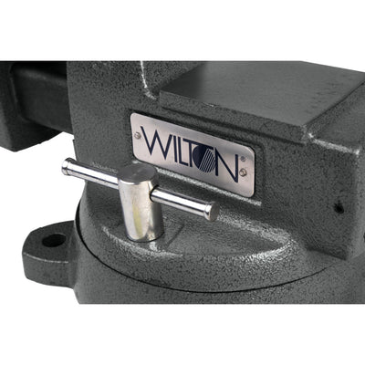 Wilton Tools 6" Wide Jaw 5 3/4" Opening Steel Swivel Base Mechanics Vise (Used)