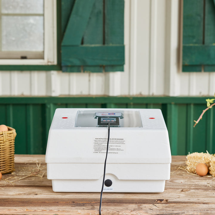 Farm Innovators 2150 LCD Display Still Air Incubator for 4 Dozen Eggs (Open Box) - VMInnovations